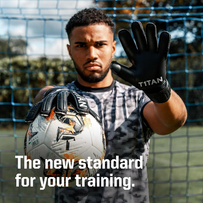 Goalkeeper Training Gloves Adult, Classic White-Out & Black-Out, Size 6-11, Soccer Goalie Gloves, Professional Goal Keeper Gloves for Youth, Men & Women, Breathable & 3Mm Memory Foam