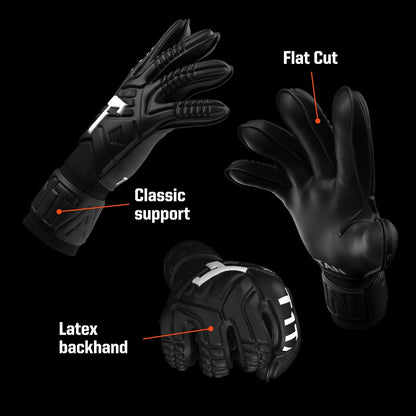 Goalkeeper Training Gloves Adult, Classic White-Out & Black-Out, Size 6-11, Soccer Goalie Gloves, Professional Goal Keeper Gloves for Youth, Men & Women, Breathable & 3Mm Memory Foam